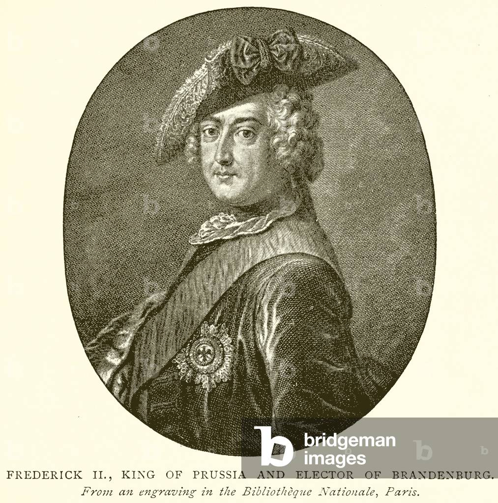 Frederick II, King of Prussia and Elector of Brandenburg (engraving)