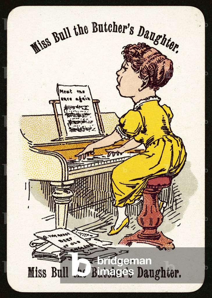 Miss Bull The Butcher's Daughter (colour litho)