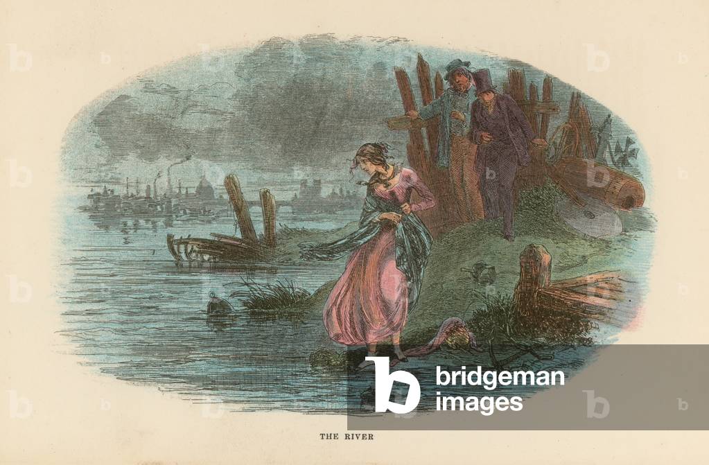 Illustration for David Copperfield (colour litho)