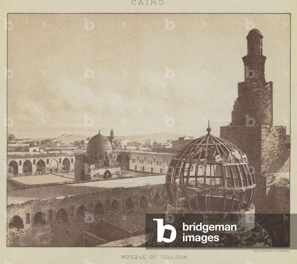 Cairo, Mosque of Touloun (litho)