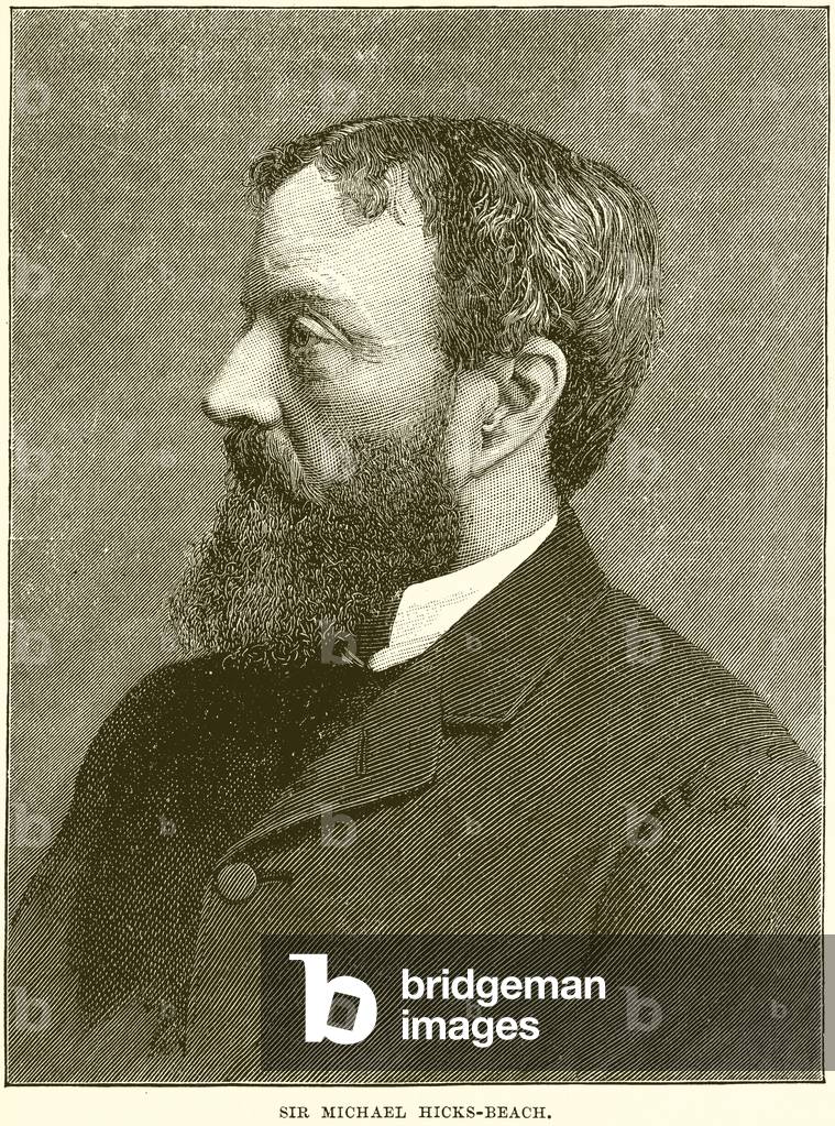 Sir Michael Hicks-Beach (engraving)