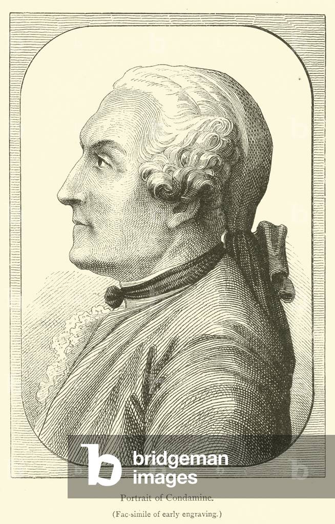 Portrait of Condamine (engraving)