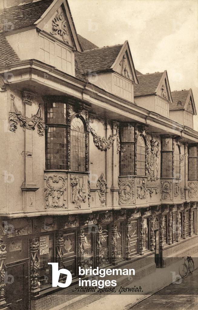Ancient House, Ipswich (b/w photo)