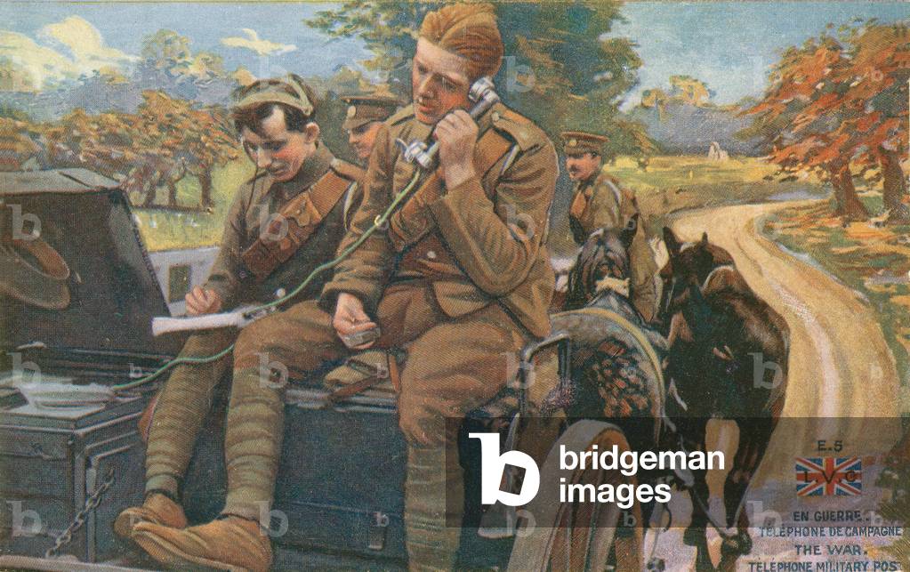 Military communications (colour litho)
