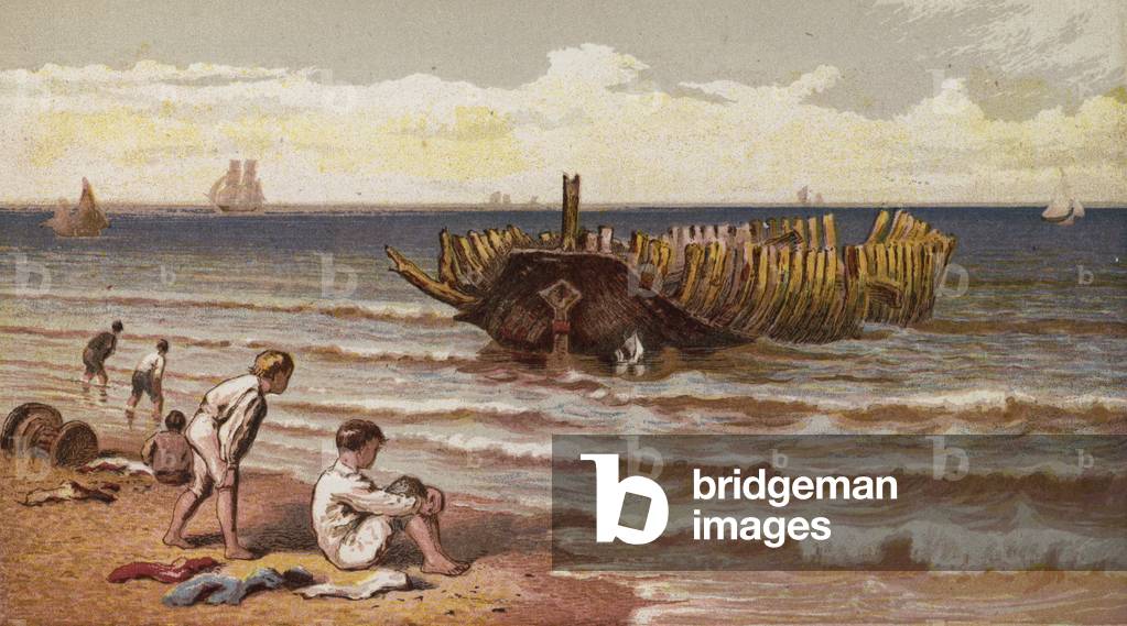 The Seaside (colour litho)