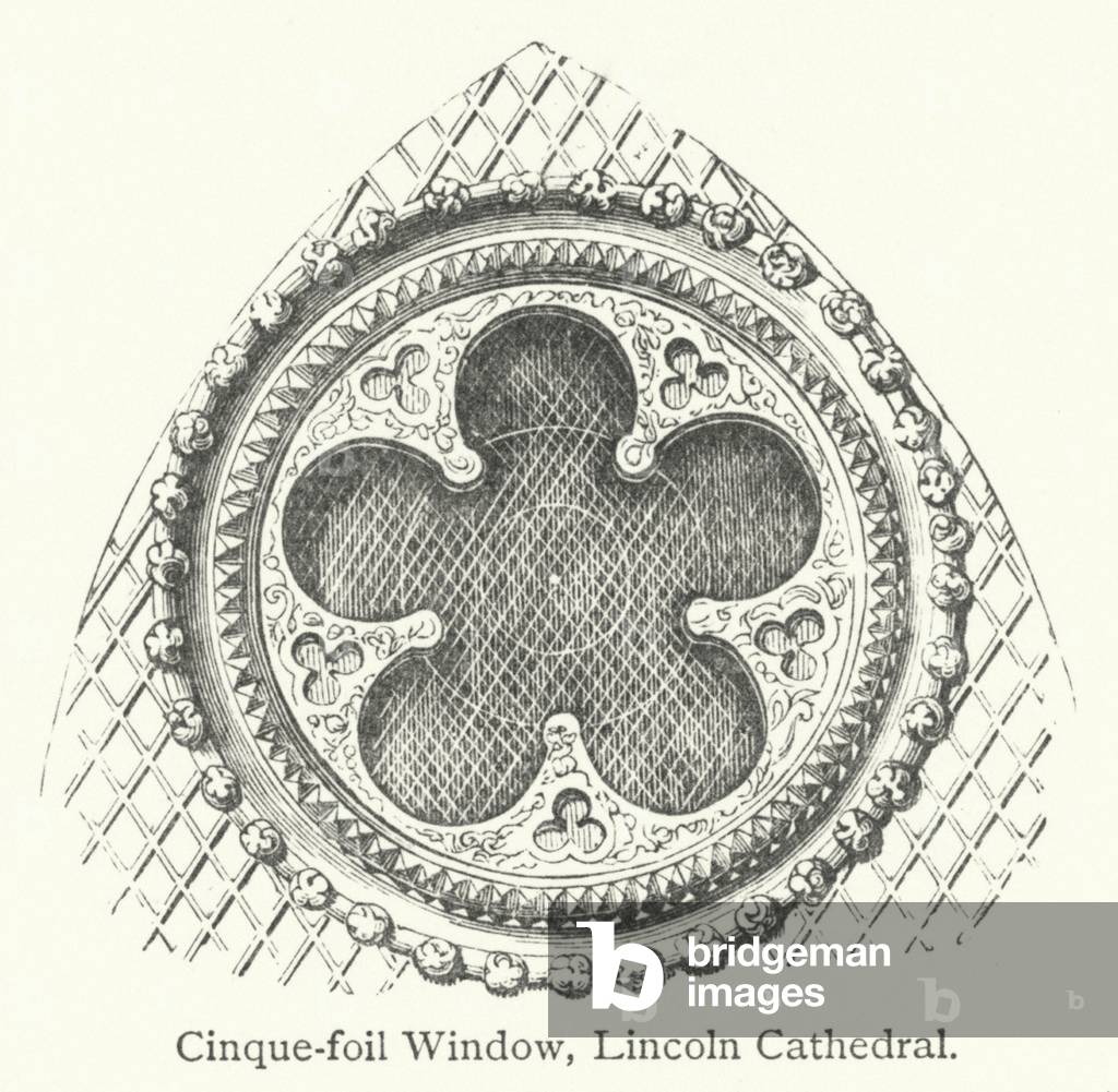Cinque-foil Window, Lincoln Cathedral (engraving)