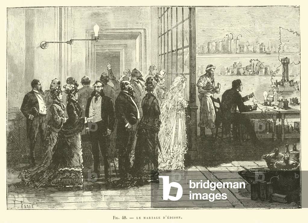 Le Mariage D'Edison (engraving)