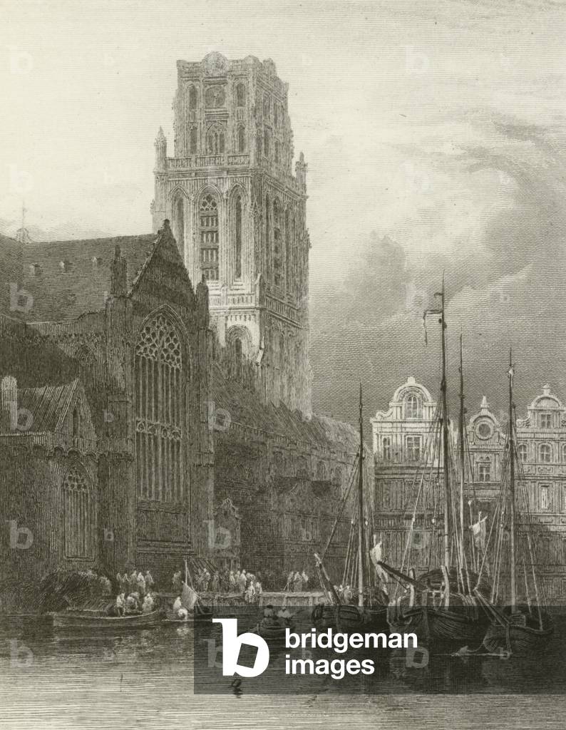 Rotterdam, Church of St Lawrence (engraving)