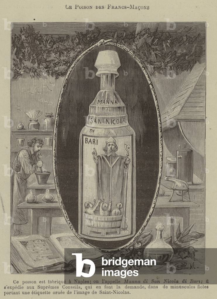 The poison of the Freemasons (engraving)