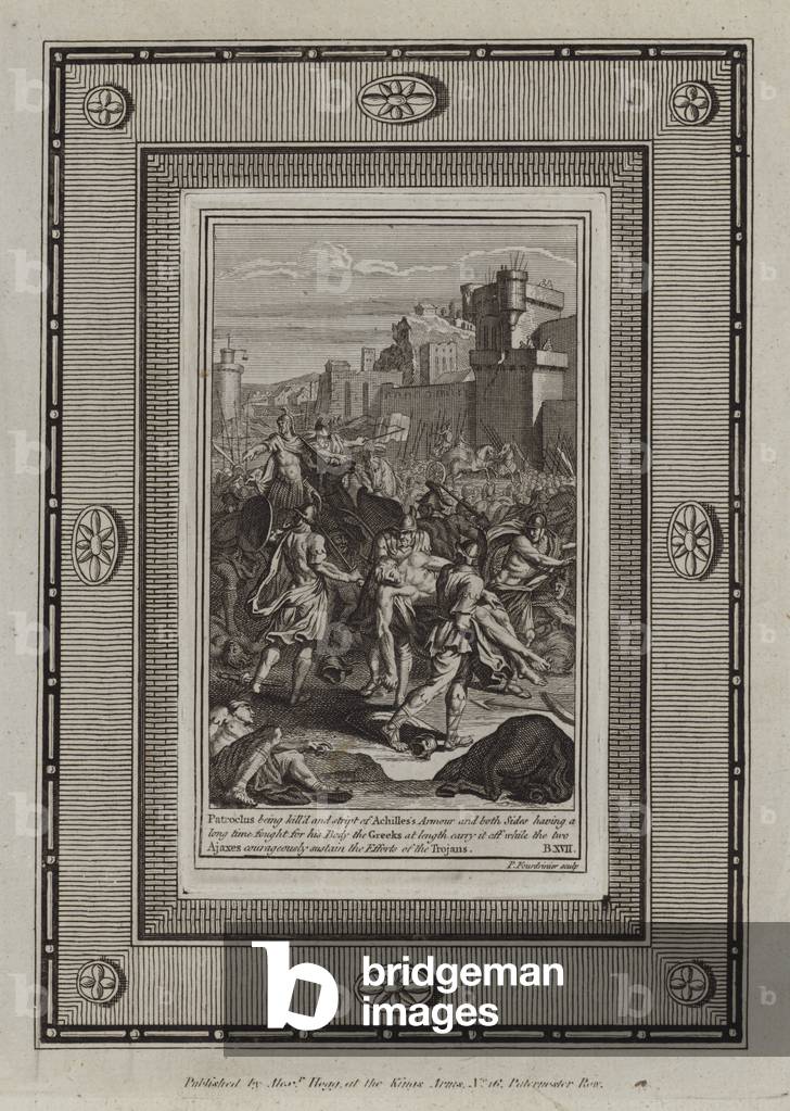 Illustration for Homer's Iliad, 1780 (engraving)