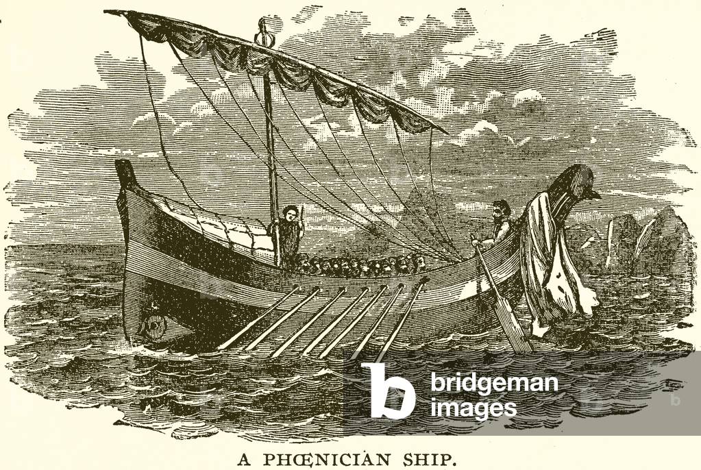 A Phoenician Ship (engraving)