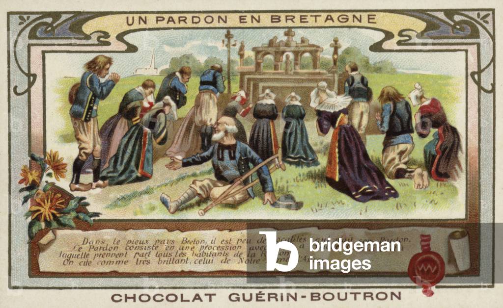 A pardon in Brittany (chromolitho)