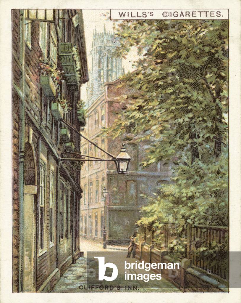Old London, Clifford's Inn (chromolitho)