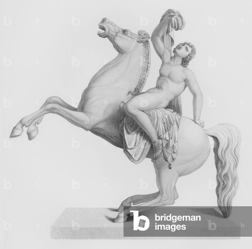 The Son of Niobe, engraved by J H Baker from the group by J Leeb (engraving)