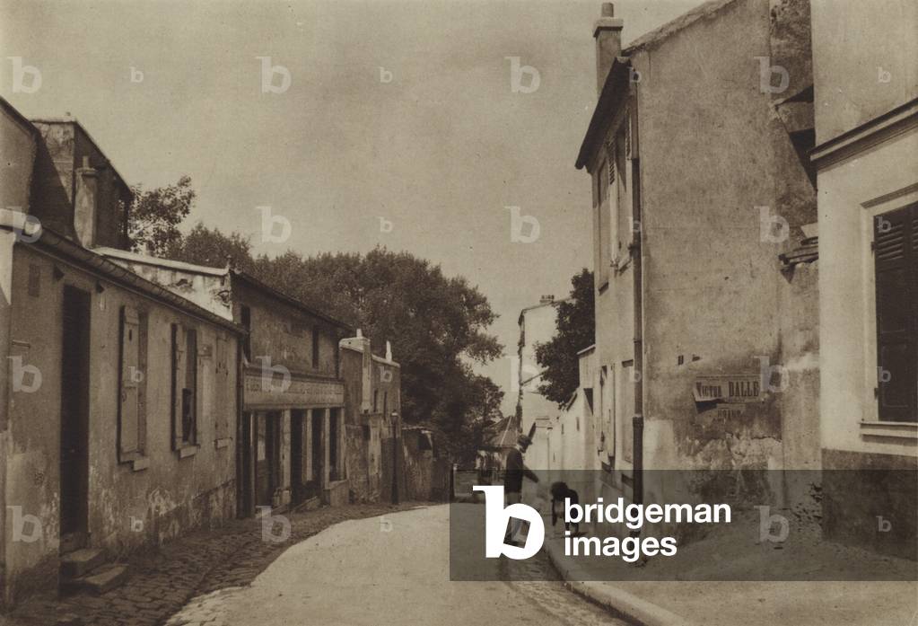La rue Saint-Vincent (b/w photo)