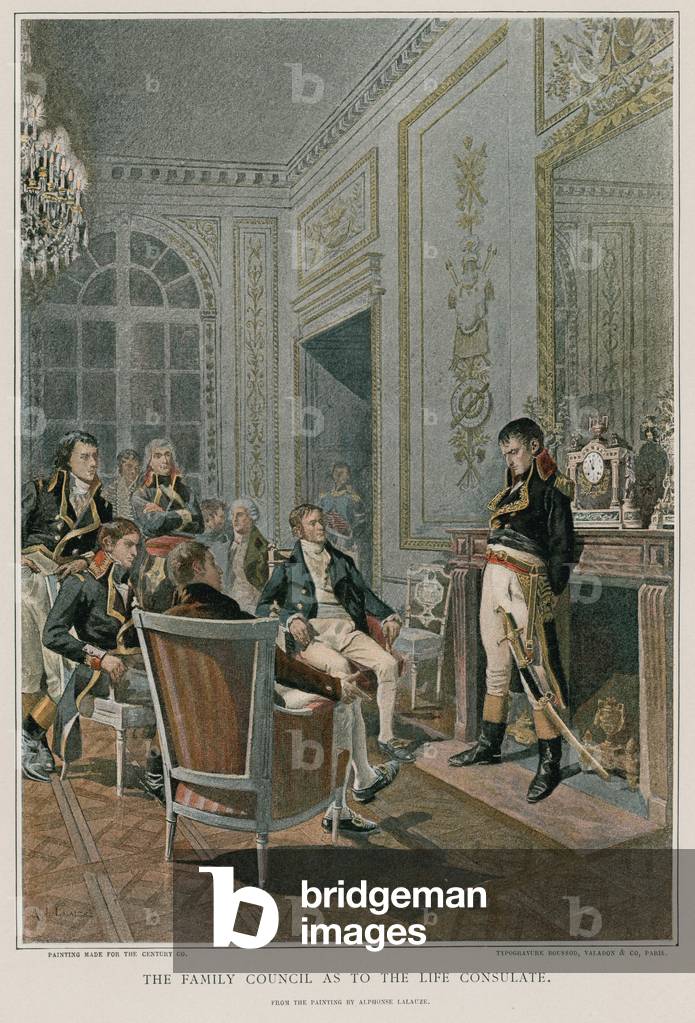 The Family Council as to the Life Consulate (colour litho)