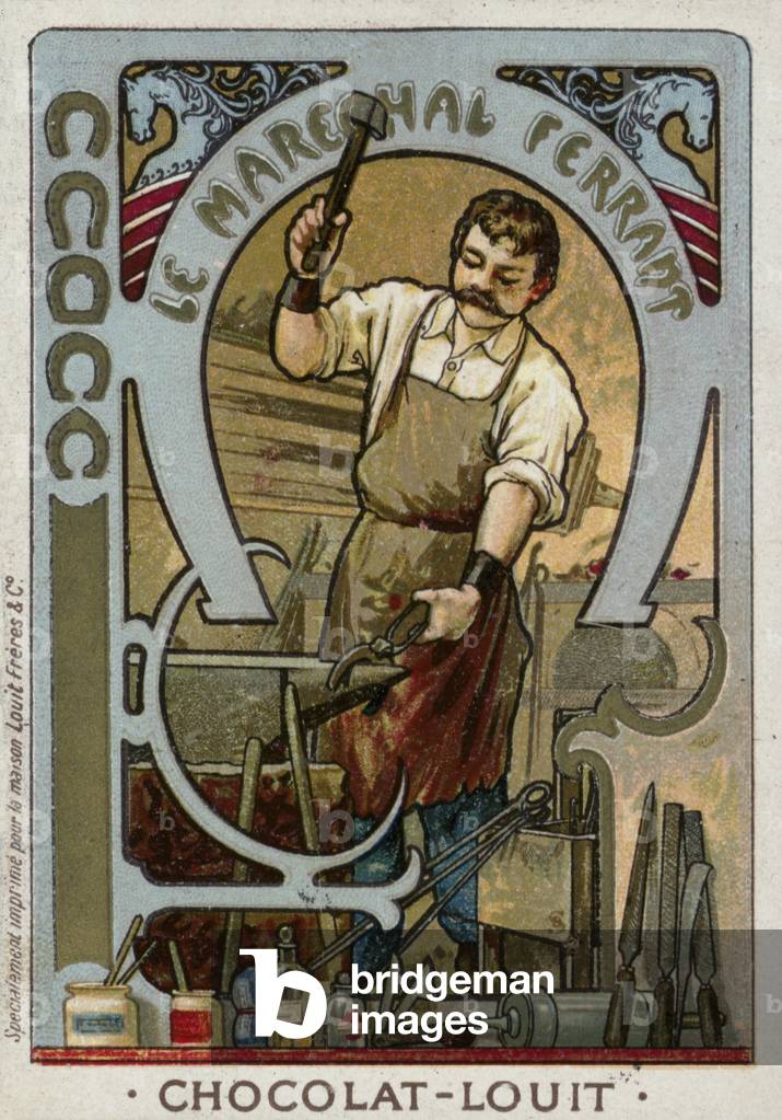 The blacksmith (chromolitho)