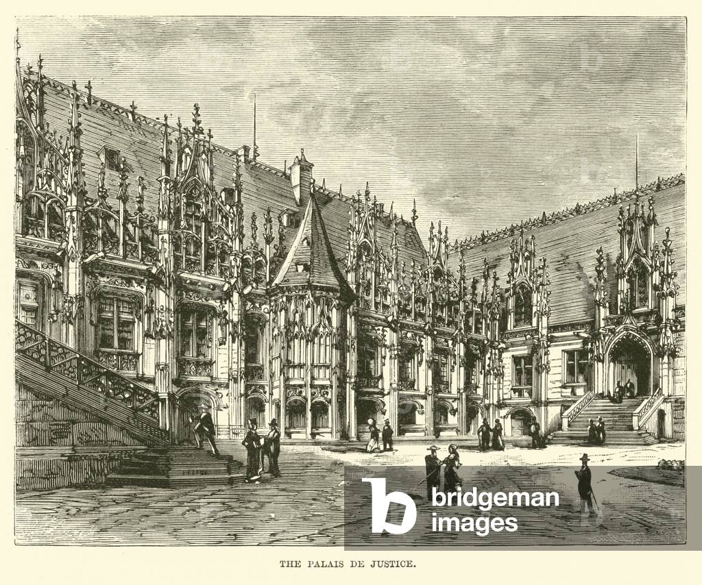 The Palais de Justice (engraving)