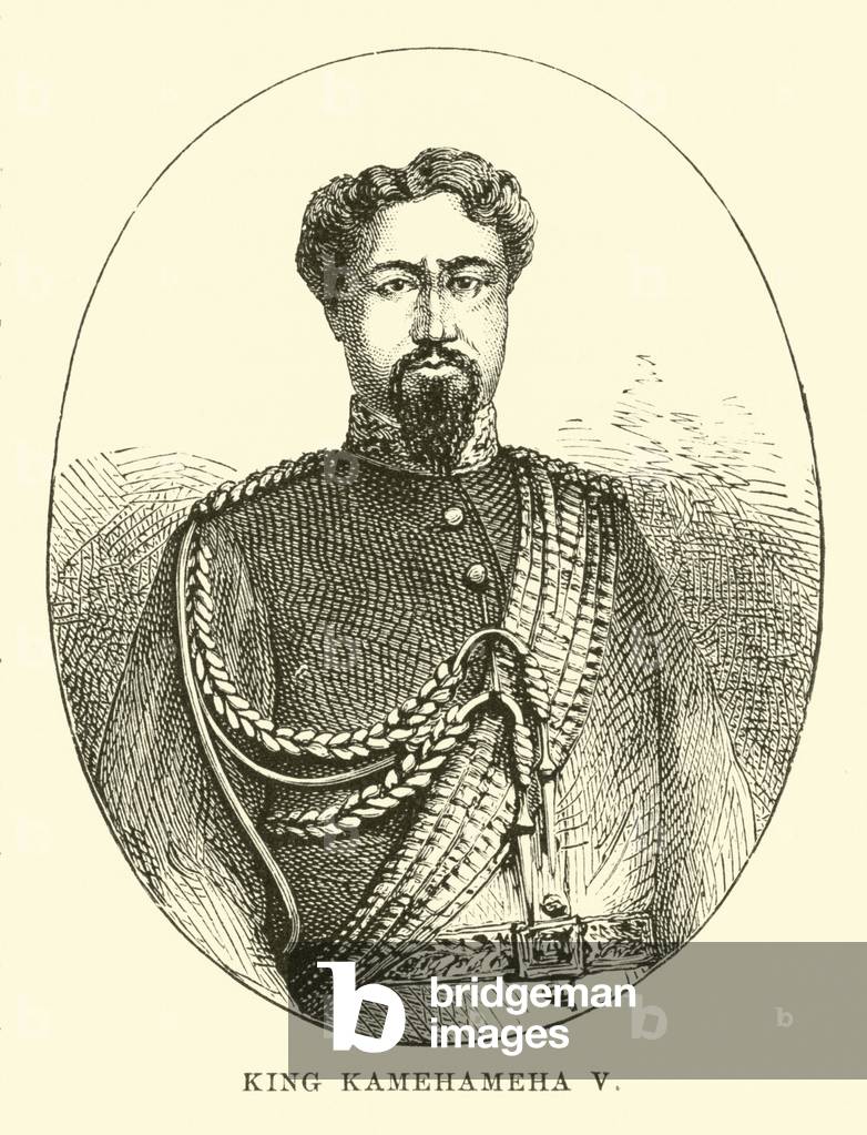King Kamehameha V (engraving)