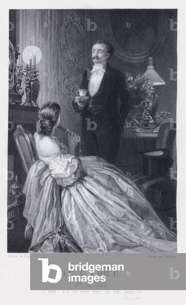 Le Caprice, Madame De Lery (engraving)