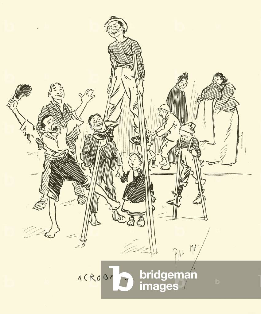 Illustration for Phil May's Gutter-Snipes (lithograph)