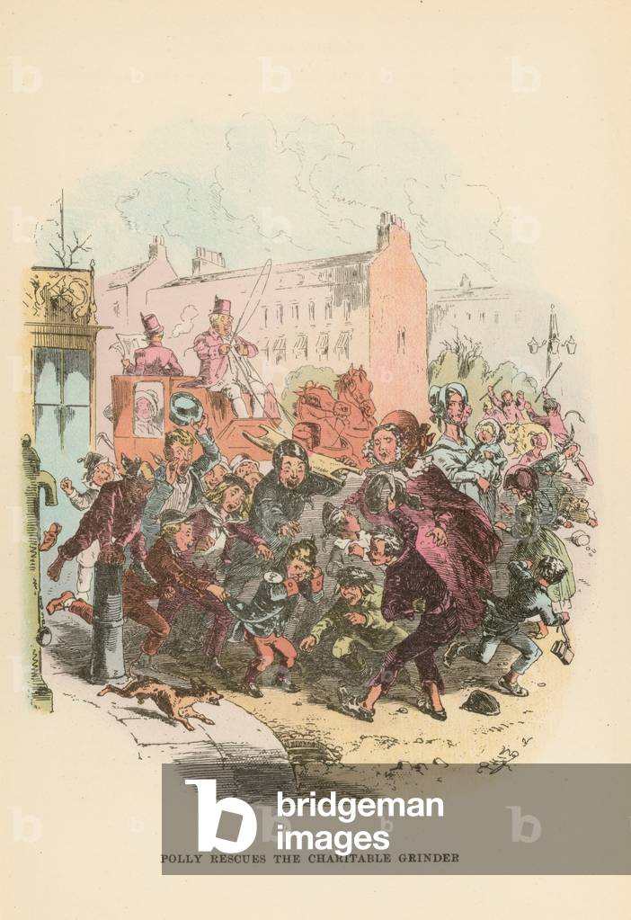 Illustration for Dombey and Son (colour litho)