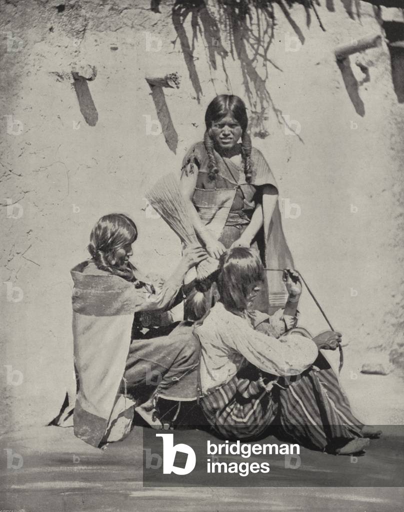 Moqui Indians (b/w photo)