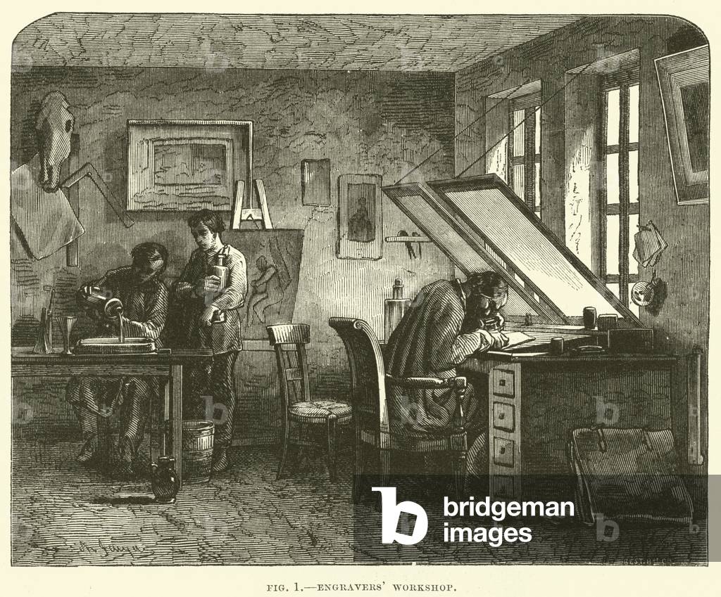 Engravers' workshop (engraving)