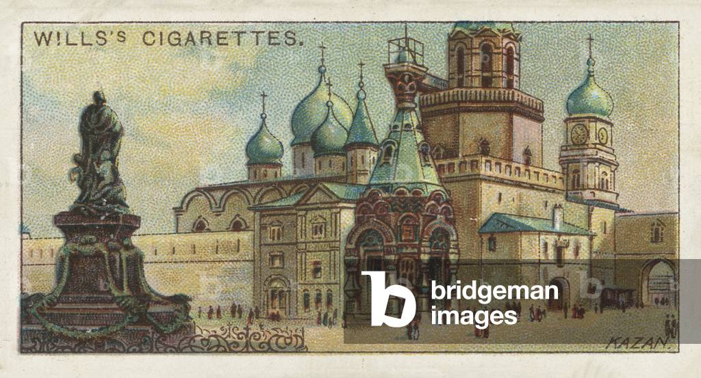 Kremlin and Monastery, Kazan (chromolitho)