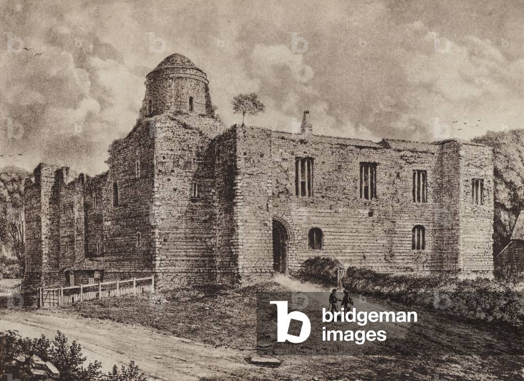 Colchester Castle, from a drawing by A K Glover 1825 (litho)