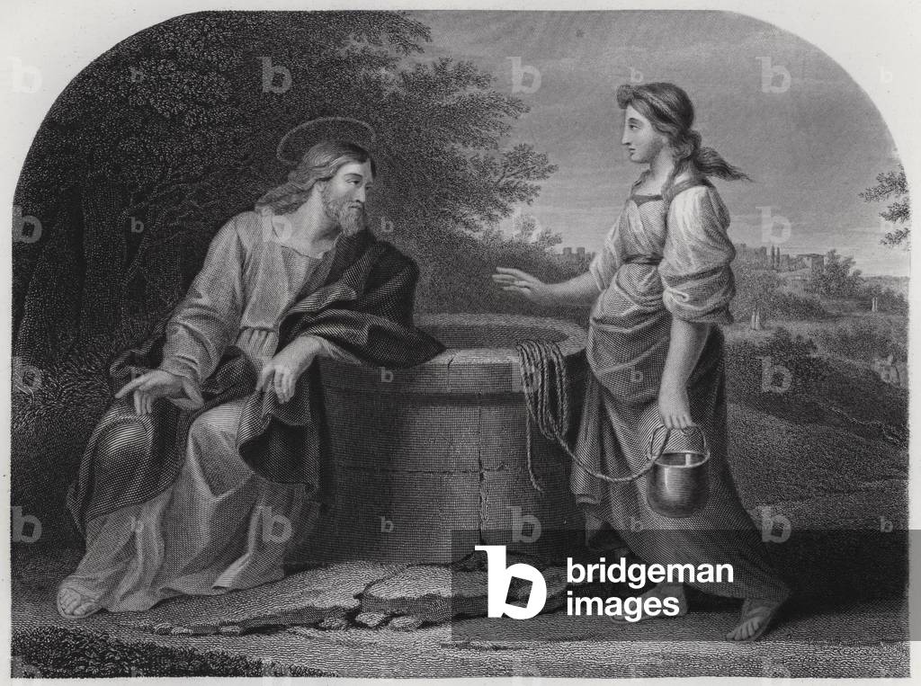 Jesus and the Samaritan (engraving)