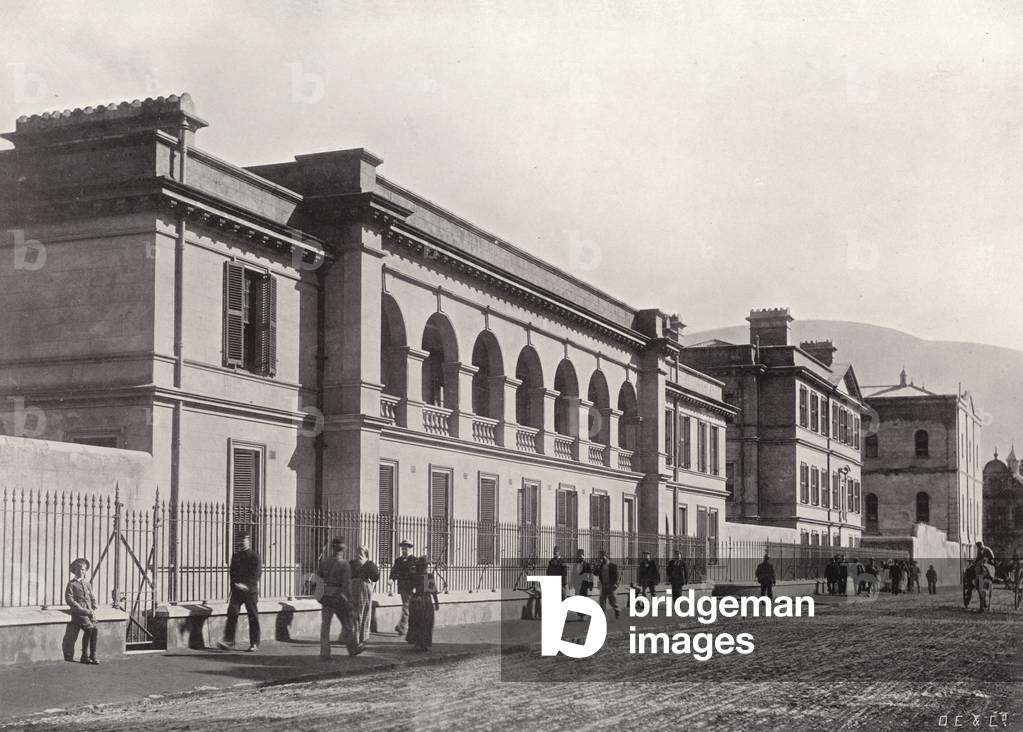 Officers' Quarters, Main Barracks, Cape Town (b/w photo)