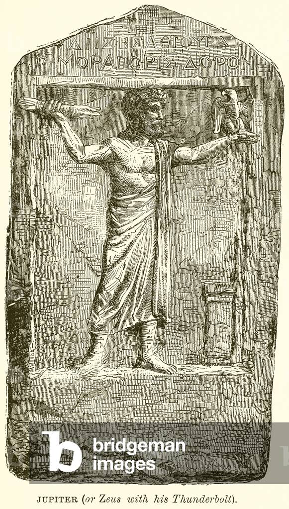 Jupiter (or Zeus with his Thunderbolt) (engraving)