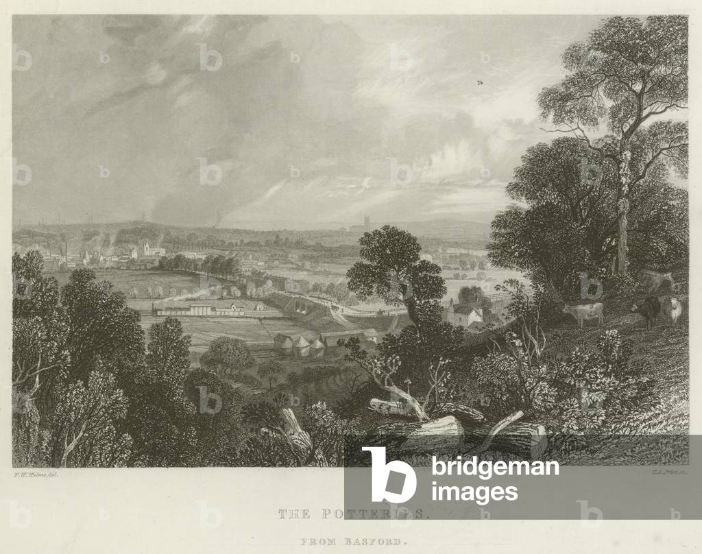 The Potteries, from Basford (engraving)