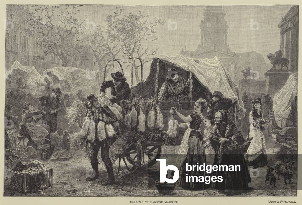 Berlin, The Goose Market (engraving)