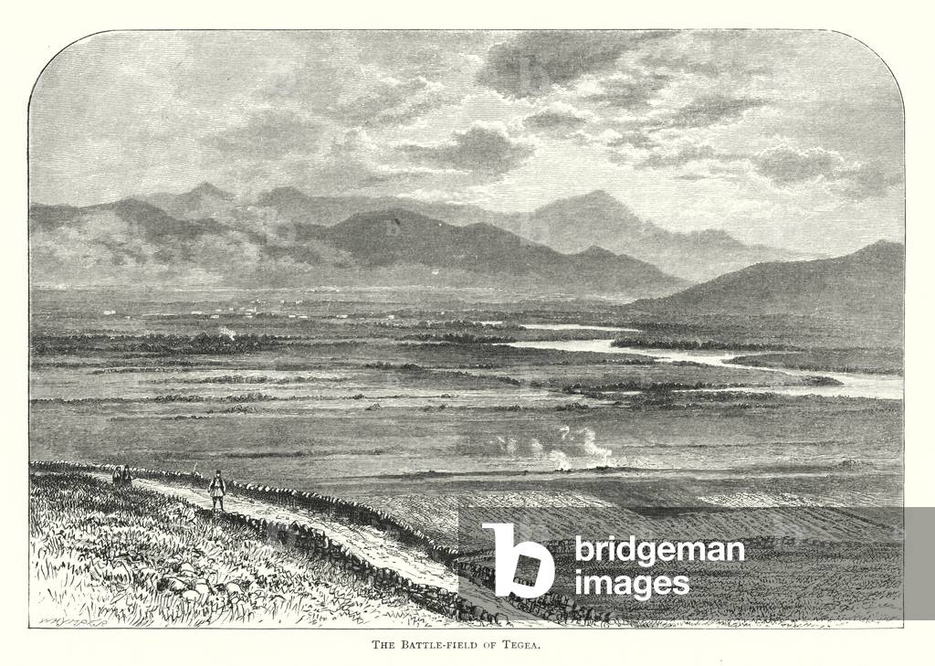 The Battle-field of Tegea (engraving)