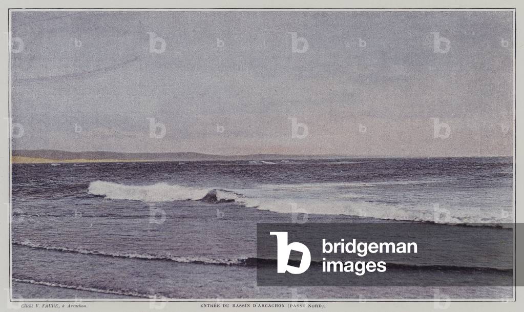 Northern entrance to the Bay of Arcachon, France (colour photo)