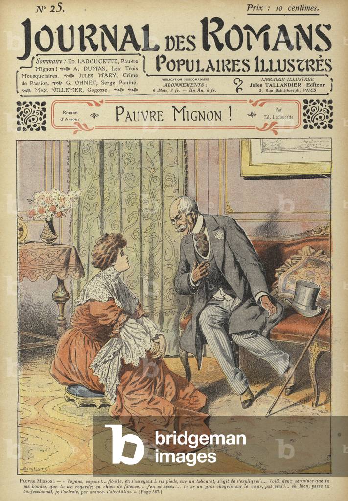 Pauvre Mignon by Edmond Ladoucette (colour litho)