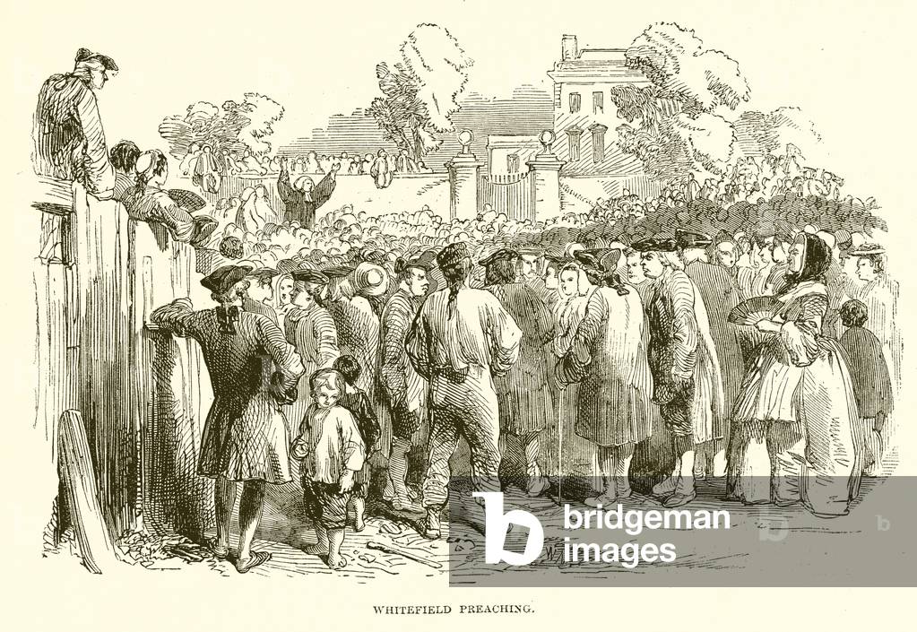 Whitefield Preaching (engraving)