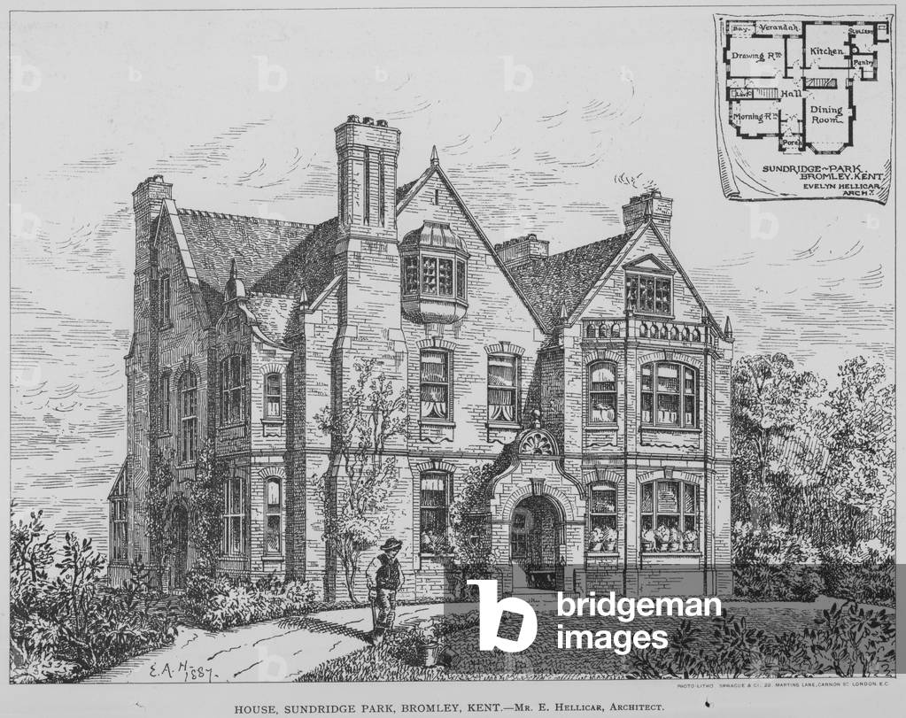 House, Sundridge Park, Bromley, Kent (engraving)