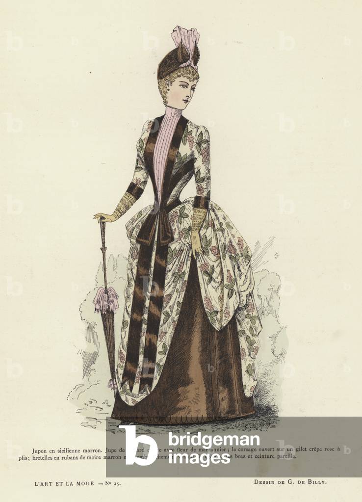 French fashion plate, 1885-86 (colour litho)