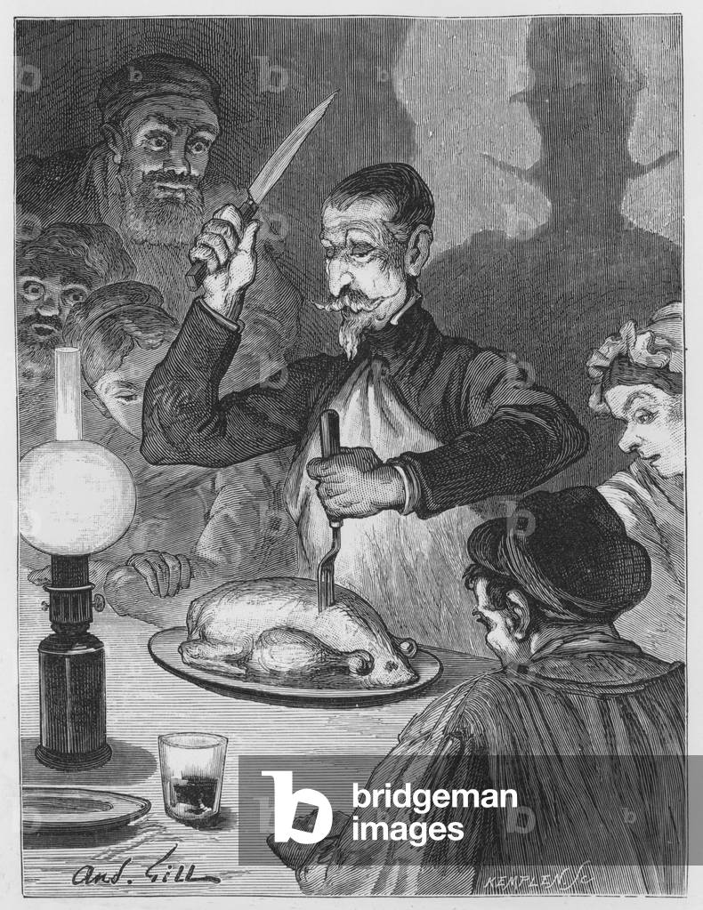 Illustration for The Assommoir, A Realistic Novel, by Emile Zola (engraving)