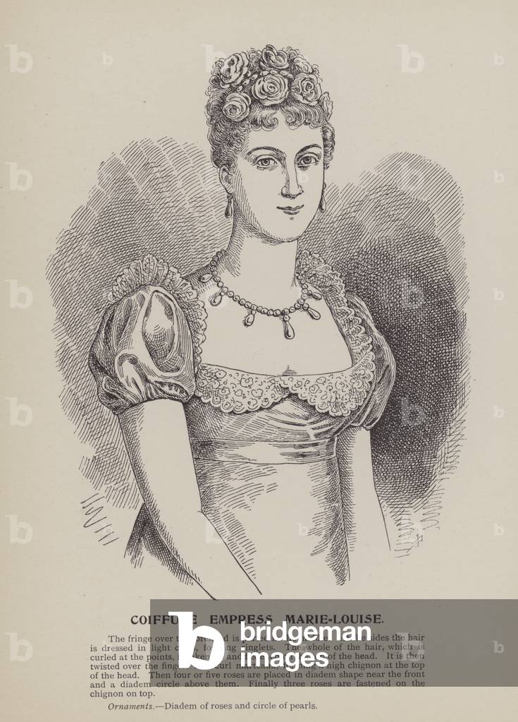 Coiffure Empress Marie-Louise (engraving)