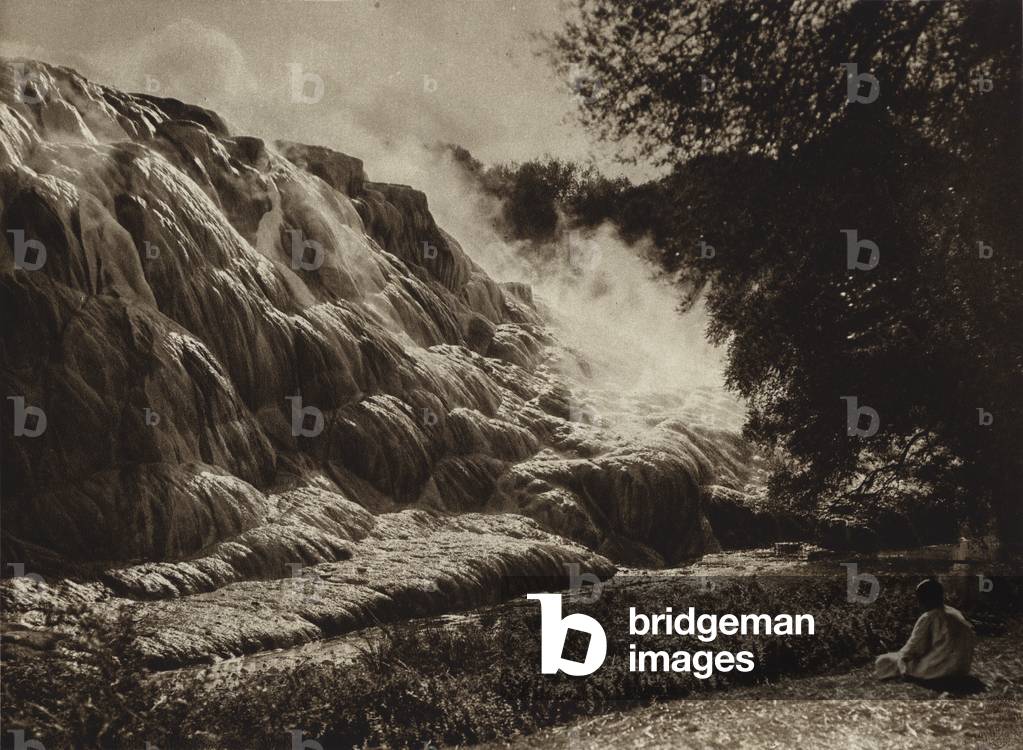 Hammam Meskoutin, The Hot Sources (b/w photo)