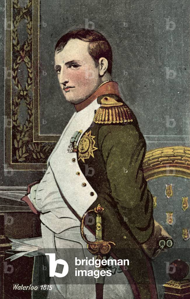 Waterloo 1815, Napoleon (colour litho)