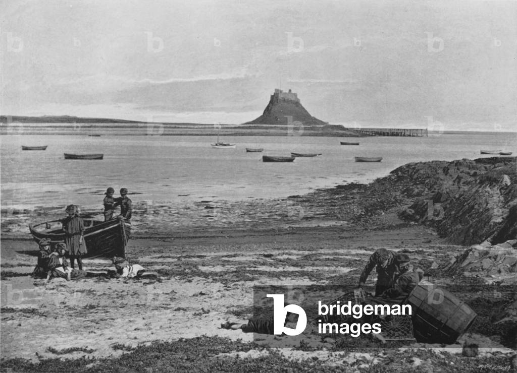 Holy Island (b/w photo)