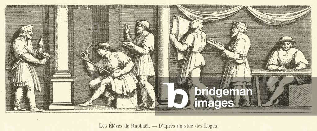 Les Eleves de Raphael (engraving)