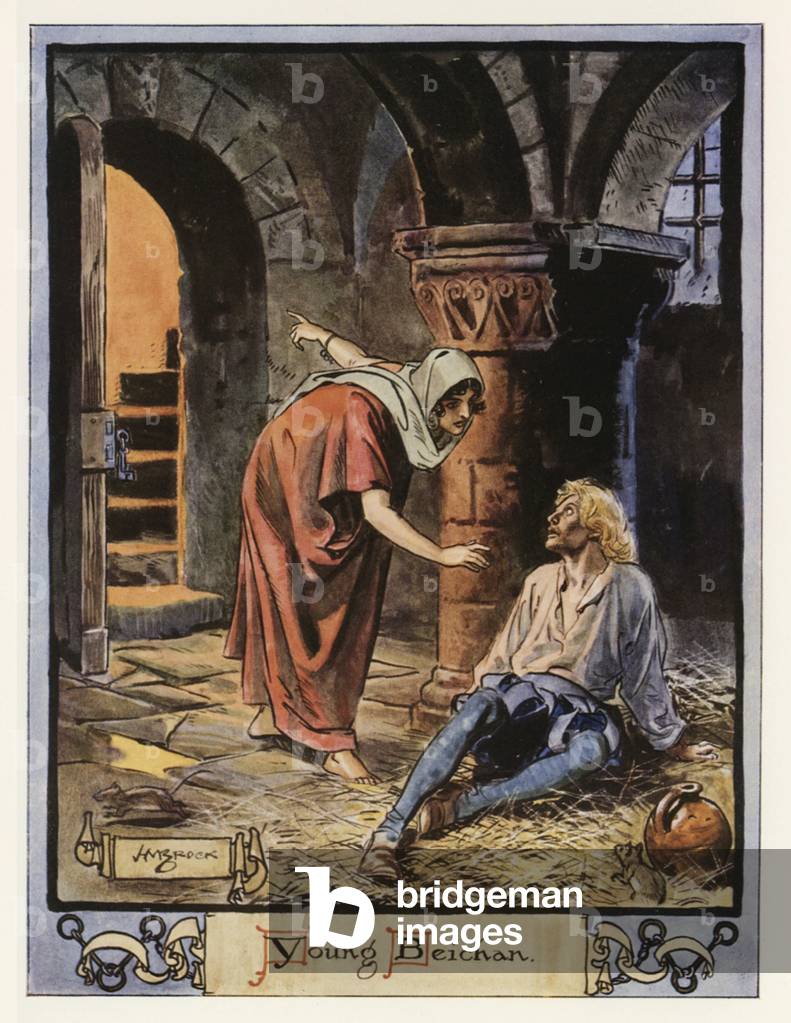 Young Beichan (colour litho)