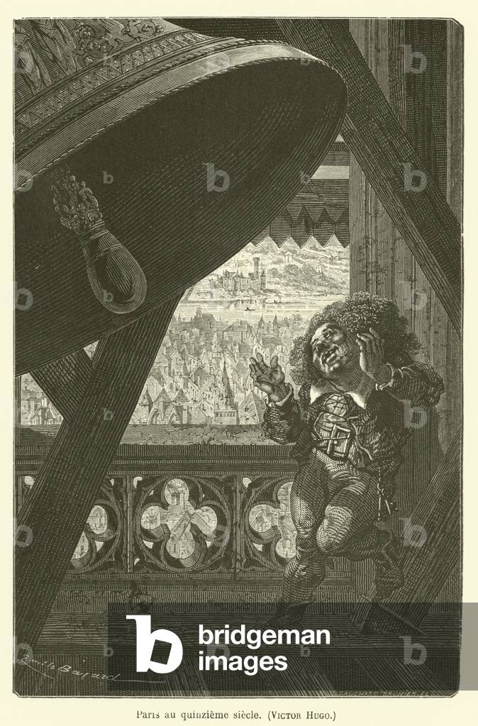 Paris au quinzieme siecle, Victor Hugo (engraving)