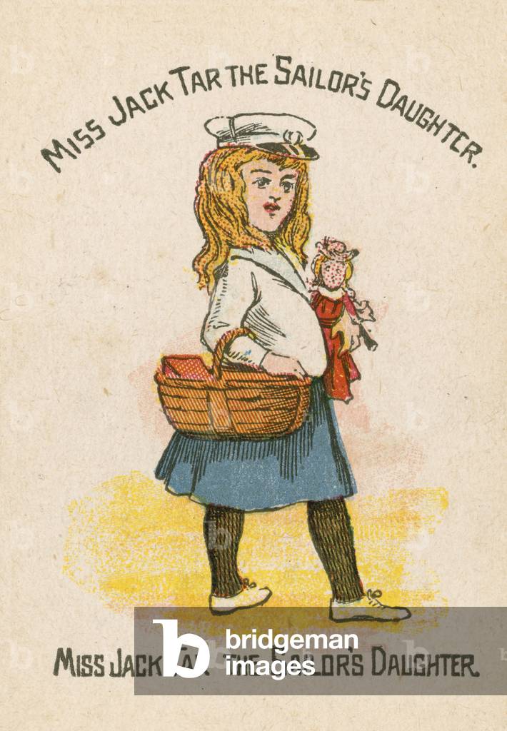 Miss Jack Tar the Sailor's Daughter (colour litho)
